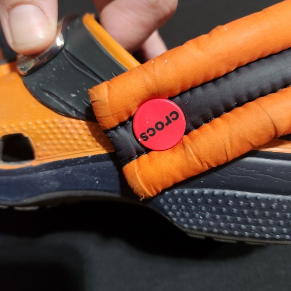 Kids Orange Clogs with Anime Design - Picture 9 of 13